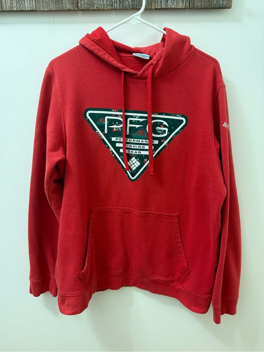 Performance Fishing Gear Red Men's Hoodie Sweatshirt